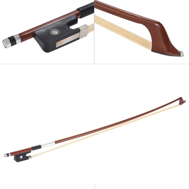 Pièces Bien Équilibrées Octogonale Brazilwood 4/4 Cello Nœud Cheveux Rond Bâton Ébène Grenouille