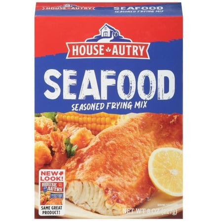 House-Autry Seafood Breading Mix Crispy Fish and Seafood, 8 oz