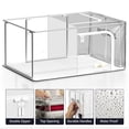 thumbnail image 5 of Sorbus Small Stackable Storage Bins, 4-Pack, Metal Frame, Clear Collapsible Design, Zipper Closure, 5 of 6