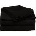 thumbnail image 1 of 530 Thread Count Egyptian Cotton California King Sheet Set Solid  Black, 1 of 1