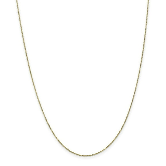 Primal Gold 10 Karat Yellow Gold 0.9mm Cable Chain