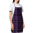 thumbnail image 5 of Anti-Fouling Belt Pocket Elasticated Apron - Non-Slippery Non-Fading Non-Shrinking Non-Crinkly Water-Repellent Purple Buffalo Plaid Check Tartan Scotland_4, 5 of 8