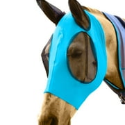 DAKPETS Horse Fly Mask with Ears - Comfort Fit Fly Mask, Protects The Horse from Insects, Dust & Irritants Lightweight & Comfortable Stretchy Lycra & Mesh UV Equine Fly Mask Helps Protect Eyes and Ears
