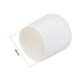 thumbnail image 3 of 4pcs Rubber End Caps 48mm ID Vinyl Round Tube Bolt Cap Cover Screw Thread Protector White, 3 of 3