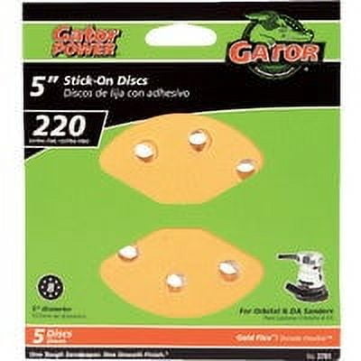Gator Blade 5pk 5" 220g Sanding Disc 3701GA