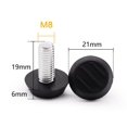 thumbnail image 2 of Zshan Lot de 10 Pieds de Nivellement M8 21*19mm Petite Taille Filetage Réglable Idéal pour Meubles et Chaises, Trois Pieds Réglables pour Table et Chaise, 2 of 5