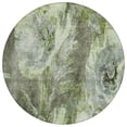 thumbnail image 2 of Addison Rugs Chantille Indoor/Outdoor Transitional Floral Green Machine Washable Round Rug, 8' x 8', 2 of 8