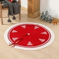 thumbnail image 3 of Knitted Christmas Tree Skirt with Snowflake Design - 120cm Decorative Supplies for Tree, 3 of 6