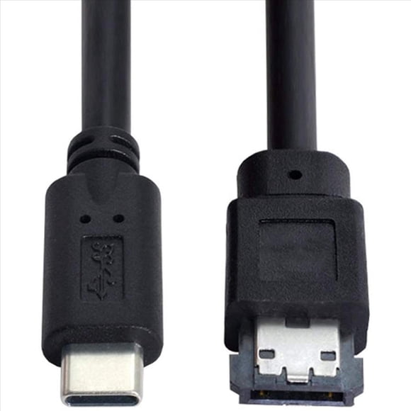 2X ESATA to USB C Cable USB Type C Male Host to ESATA ESATAp HDD Cable for Laptop PC