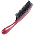 thumbnail image 5 of Onedor Handmade 100% Natural Wood Anti-Static Wood With Buffalo Horn Scent Natural Hair Detangler Wooden Comb (Violet Wood Buffalo Horn Fine Tooth with Thickening Handle), 5 of 5