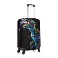 thumbnail image 3 of Daiia colorful flames dinosaur Luggage Cover, Thickened Washable Travel Luggage Covers, Elastic Unique Baggage Covers for 18-20 inch Luggage-X-Large, 3 of 9
