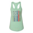 thumbnail image 2 of Wild Bobby, No One Fights Alone First Responder Dispatcher EMS Corrections Police Fire Military Unity, Pop Culture, Women Racerback Tank Top, Mint, Medium, 2 of 4