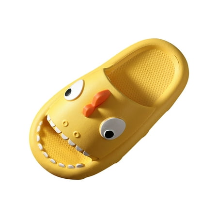 

Honeeladyy Toddler Kid Shoes Toddler Shoes Baby Boys Girls Cute Cartoon Shark Non-slip Soft Sole Beach Slippers Yellow Sales Online