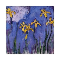 CafePress - Monet Yellow Irises Queen Duvet Cover - Queen Duvet