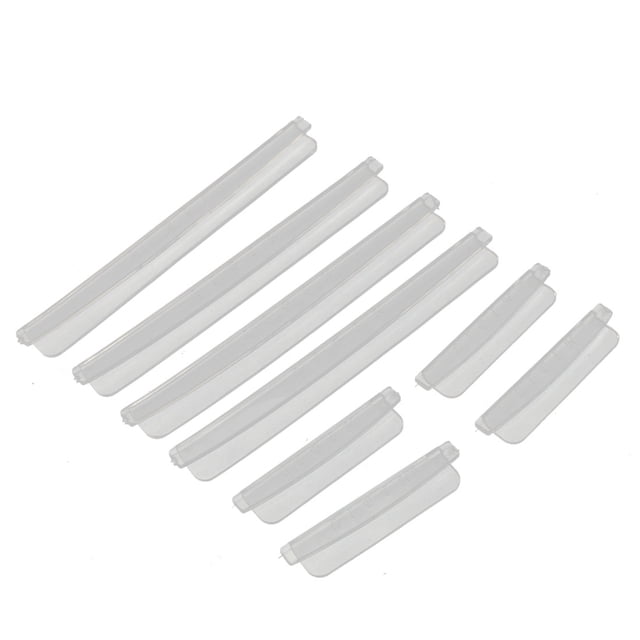 Unique Bargains Plastic Auto Car Door Edge Scratch Strip Protector Guards Clear 8 in 1