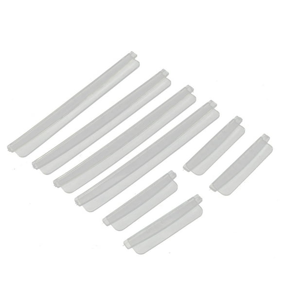 Unique Bargains Plastic Auto Car Door Edge Scratch Strip Protector Guards Clear 8 in 1