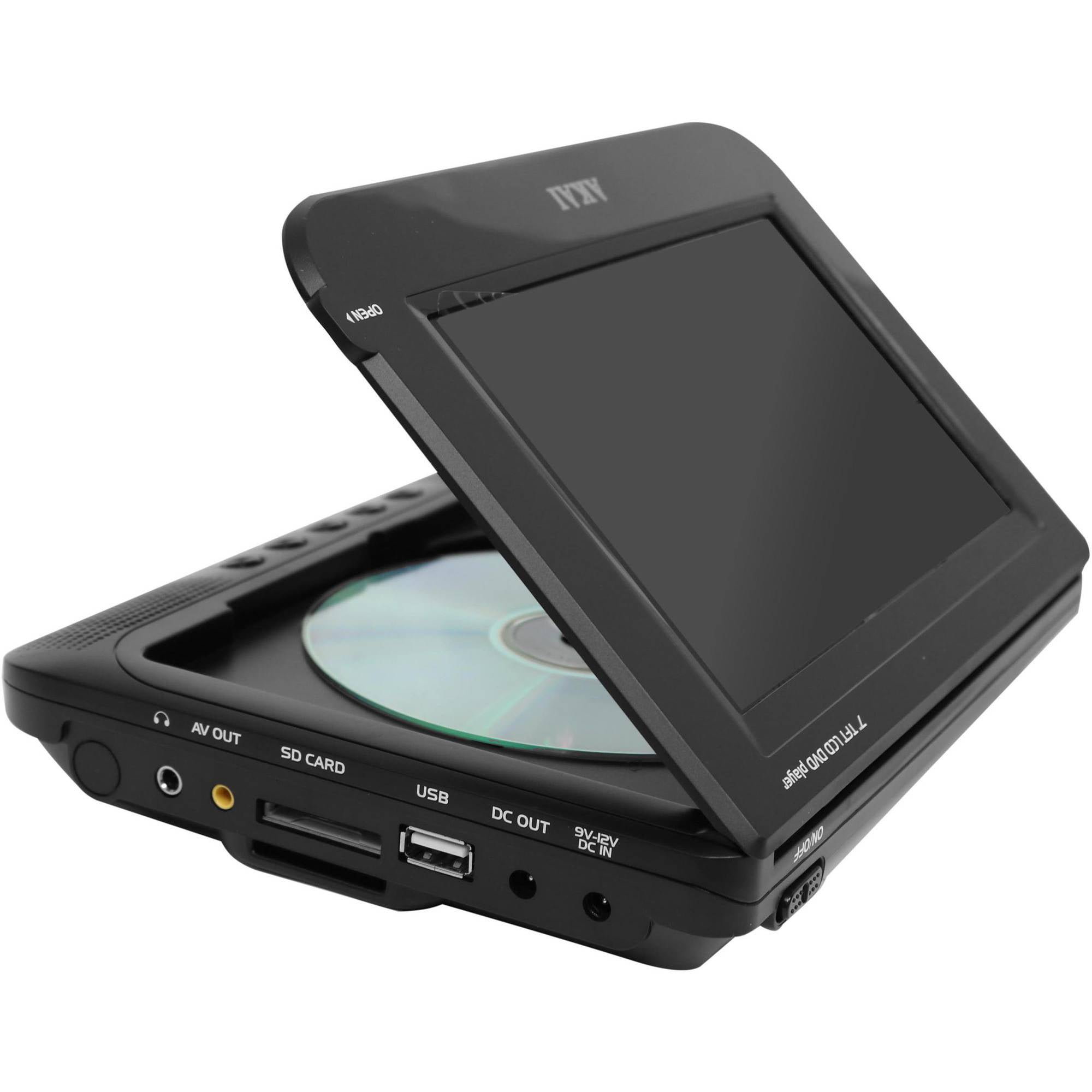 fusie gekruld Betreffende Akai AKPDVD702D 7" Dual Screen Portable DVD Player - Walmart.com