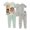 Stripes/Grey, variant on CoComelon Toddler Boys' 4-Piece Snug-fit Cotton Pajamas Set Stripes/Grey, 18M