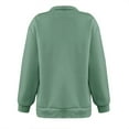 thumbnail image 5 of SIYUDAN Adult Women'S Sweatshirt Long Sleeve Sweatshirt for Women'S Quarter Zip Green Pullover Plain Crewneck Sweatshirt Winter Clothes for Women 2025 Trendy Trendy Womens Clothes, 5 of 5