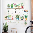 thumbnail image 2 of Cute Cactus Pattern Self Adhesive Wall Sticker for Living Room Bedroom Wardrobe Porch Decor, 2 of 7