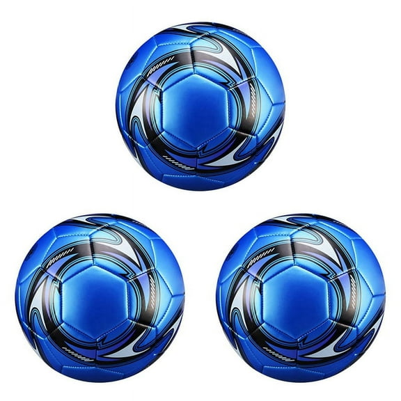 3X Professional Soccer Size 5 Official Soccer Training Football Competition Outdoor Football Blue