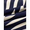 thumbnail image 7 of Navy Blue Plus Size Women V-Neck Wrap Maxi Dress With Geometric Chevron Print Casual Elegant Summer Dress, 7 of 7