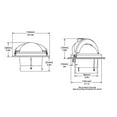 thumbnail image 2 of RITCHIE COMPASSES F-82 Compass, Flush Mount, 3" Dial, Black, 2 of 2