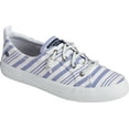 thumbnail image 1 of Women's Sperry Top-Sider Crest Vibe Beach Stripe Sneaker Blue/White Canvas 5 M, 1 of 6