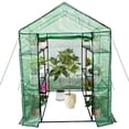 thumbnail image 1 of 56x56x75 Inches Portable Walk-In Greenhouse, 3-Tier 6-Shelf Heavy-Duty Steel Frame, for Indoor Outdoor Garden Patio Backyard, 1 of 6