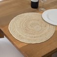 thumbnail image 3 of Corde Ronde Simple Jute Tressée Placemat 14 X 14 - Ensemble De 12, 3 of 3