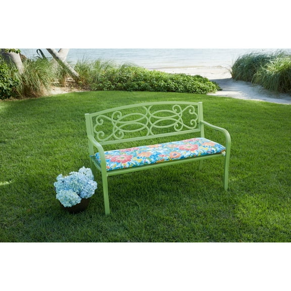 BrylaneHome Steel Garden Bench