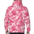 thumbnail image 5 of Hoodies for Men - Pink Camouflage Long Sleeve Comfrt Men'S Fashion Hoodies & Sweatshirts, Sweatshirts for Men Hoodies Pullover Clothing Clothes with Pouch, 5 of 7