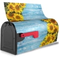 thumbnail image 3 of Vintage US Flag Mailbox Covers, Sunflowers Magnetic Post Box Cover Wraps Standard Size 21x18 in for Garden Yard Decor, 3 of 7