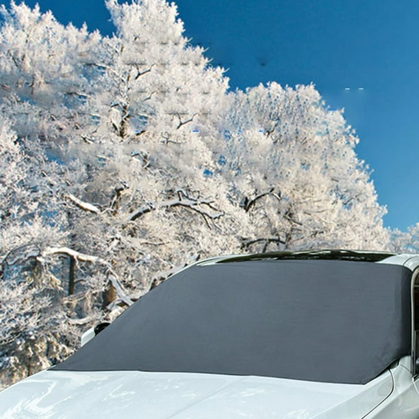 Couverture de neige de pare-brise avant de voiture couverture anti-gel  demi-couverture vêtements de voiture couverture de Protection avant  magnétique aimant fichier de neige 