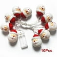 thumbnail image 1 of Graflsoa Festive Santa Claus LED String Lights - 1.5m Battery-Operated Decoration for Christmas Trees, Walls, and Windows (10 Lights, White, Batteries Not Included), 1 of 6