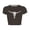 Brown, variant on Trendfront Womens Western Cow Skull Graphic T Shirt Slim Fit Crewneck Short Sleeve Tee Cropped Country Cowgirl Rodeo Party Casual Tops