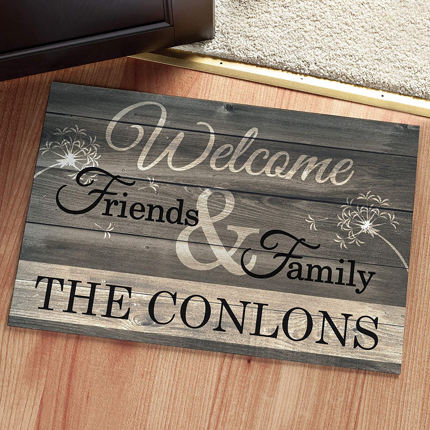 Personalized Planet Doormat - Welcome Friends & Family 2 Sizes to Choose From