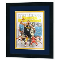 Sports Illustrated Magazine Frame Black - 8x10.5 Inches | Acid-Free Midnight Blue on Yellow Double
