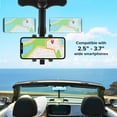thumbnail image 6 of Armor All Phone Mount for Car, Rear View Mirror Phone Holder, 360° Rotatable, Adjustable Telescopic Arm, Car Phone Holder for iPhone, Samsung, & All Cell Phones Between 2.5” in – 3.7” in. Wide, 6 of 7