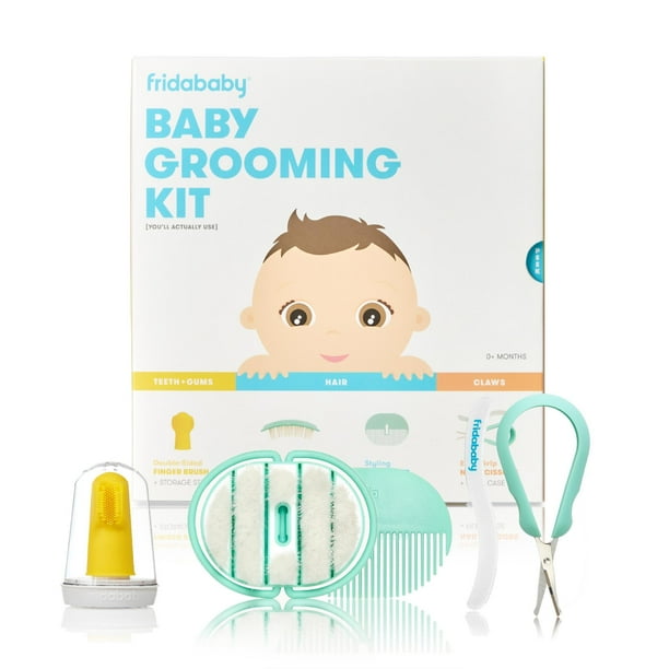 Set de regalo Frida Baby Essentials de aseo con cepillo para dedos