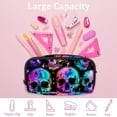 thumbnail image 4 of MUOOUM Pencil Case, Color Skull Head Stars Large Capacity Pencil Pouch Stationery Pen Bag, 4 of 7