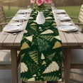 thumbnail image 5 of Christmas Tree Table Runner 70 Inches, Green Xmas Tree Winter Bed Runner Dresser Scarves Tabletop for Indoor Outdoor Parties/Ceremony/Banquet, 13" x 70", 5 of 8