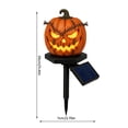 thumbnail image 2 of Pumpkin Solar Lights Outdoor Halloween Decorations Outdoor Lights Solar Pathway Lights Outdoor Waterproof Jack O Lantern Cat Design Solar Stake Light for Yard Garden Lawn 1 Pack, 2 of 7