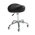 thumbnail image 2 of Elodie Saddle Stool Adjustable Nail Beauty Pulley Work Chair for Lab Salon Manicure Black, 2 of 8
