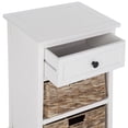 thumbnail image 6 of Bowery Hill Transitional Wood Distressed Side Storage Side Table in Cream, 6 of 6