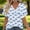 Light Blue(New), variant on PNTUTB Women's Summer Fashionable Versatile Print V Neck Pullover Short Sleeve Loose Comfortable T Shirts