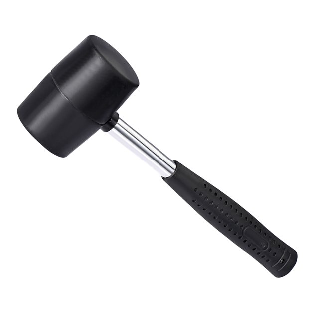 Martillo de caucho de 10 onzas de 45 mm de diámetro con mango recubierto antideslizante para instalación de pisos
