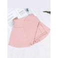 thumbnail image 6 of Gustave Women's Tennis Skirt with Shorts Pocket Crossover High Waisted Quick Dry Athletic Skorts Skirts Casual Pleated Golf Skirts for Workout Running Pickleball - Pink, XL, 6 of 7