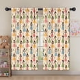thumbnail image 5 of Blackout Kids Curtains,Beige Princess Dress Pattern Childrens Insulated Curtains Set Of 2,Bedroom Essentials,Toddler Room Decor 52"x63", 5 of 5