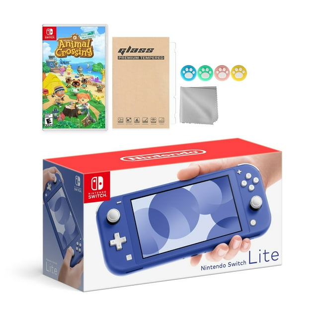 Nintendo Switch Lite Blue, Animal Crossing: New Horizons and Mytrix Accessories